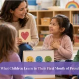 What Children Learn in Their First Month of Preschool