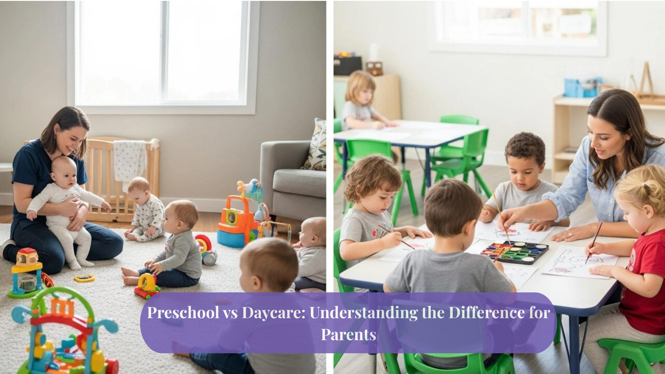 Preschool vs Daycare Preschool vs Daycare
